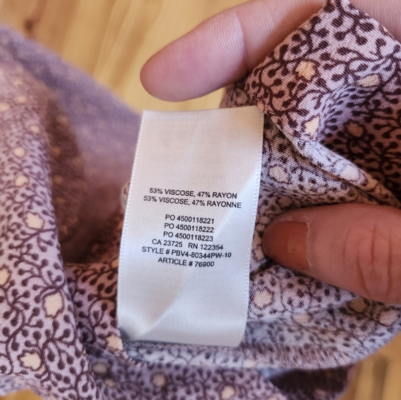 Wilfred Mauve Purple Pink Button-Up Mini Dress Small - Picture 7 of 8